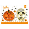 decora halloween cookie cutter pumpkin and skul