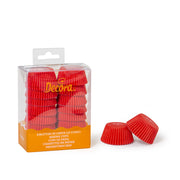 decora mini cupcake cases red