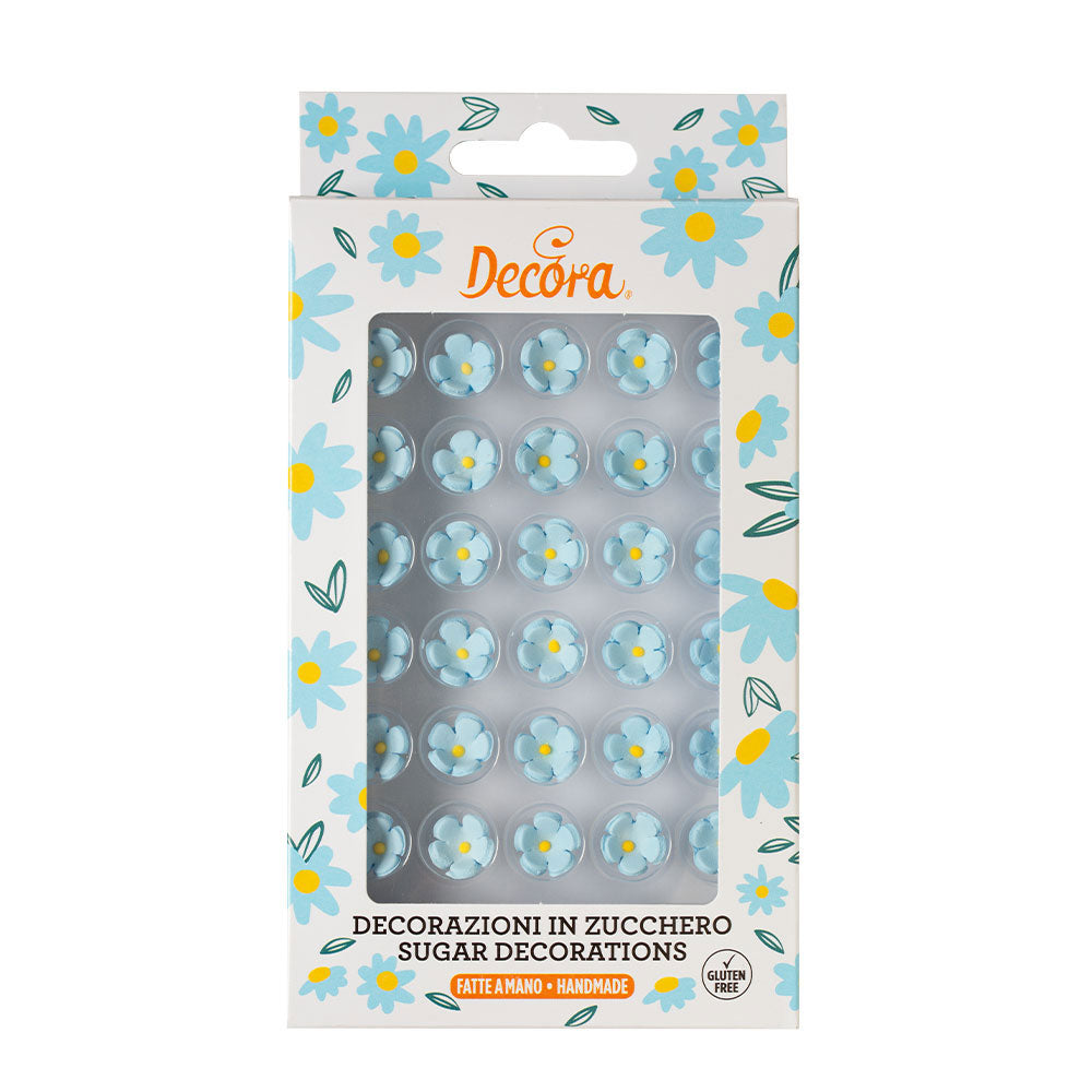 Decora sugar flowers blue
