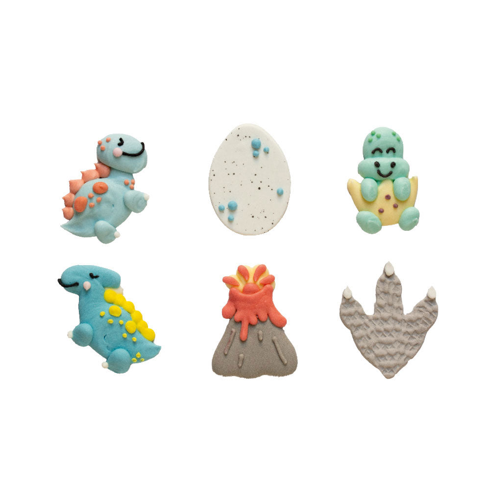 Sugar decorations dino themed