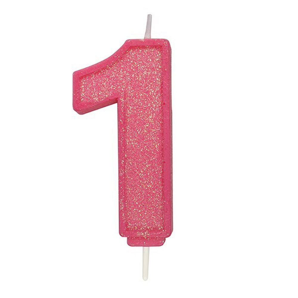 pink Number Candle