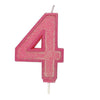pink Number Candle