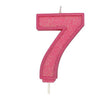 pink Number Candle