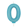 Blue Number Candle