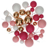 Hot Pink and Gold Decorative balls