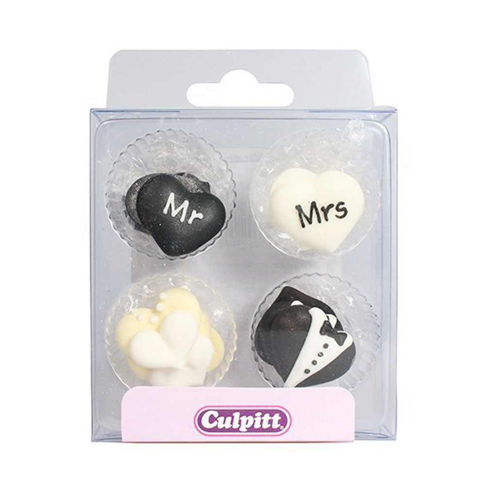 sugar pipings mr and mrs wedding