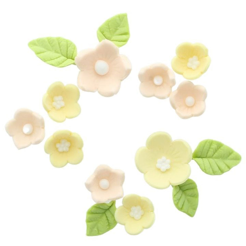 yellow sugar flowers
