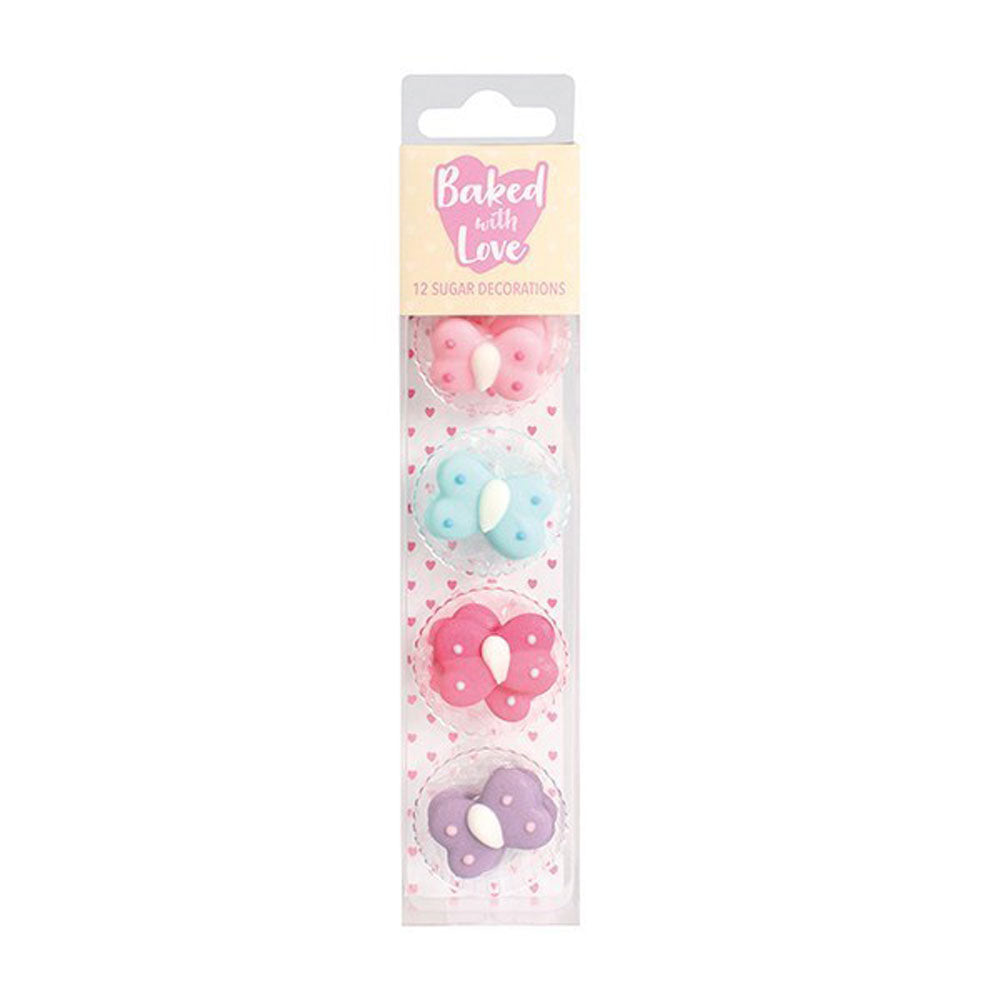 butterfly sugar pipings