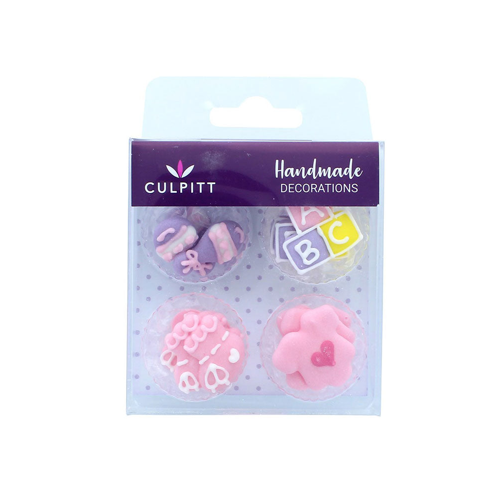 culpitt baby pink sugar decorations