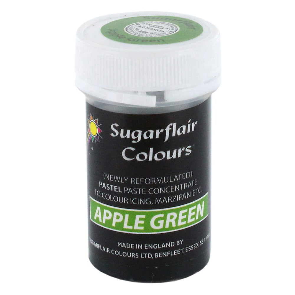 sugarflair apple green food colouring paste