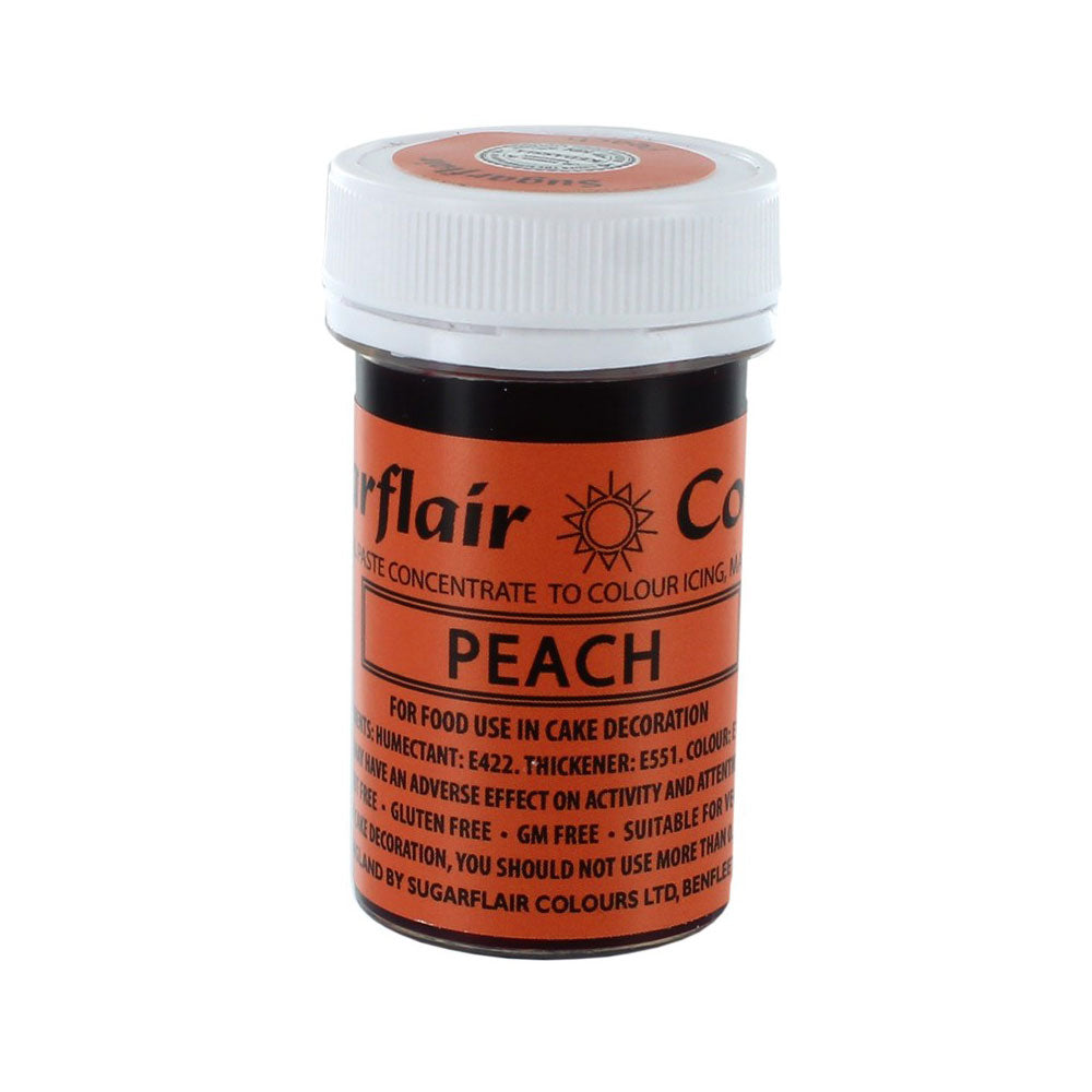 sugarflair food colouring peach colour