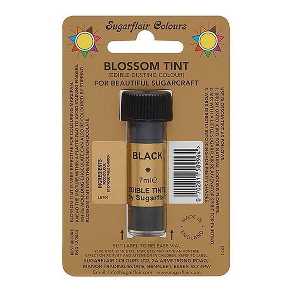 sugarflair black edible food colour dust