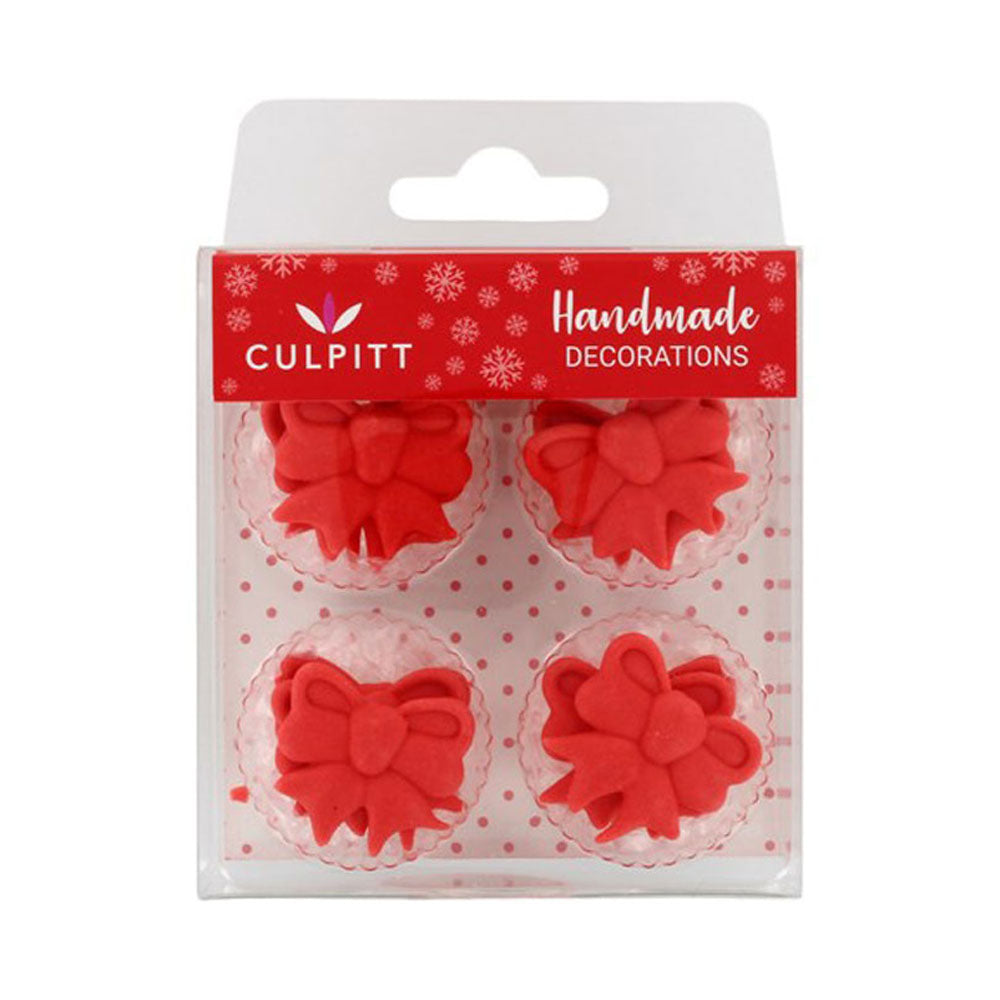 Culpitt sugar decorations red bows