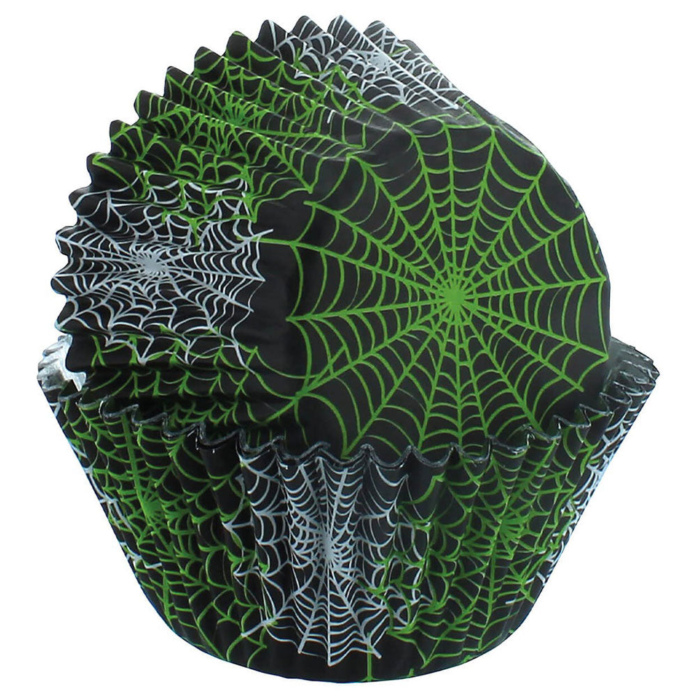 halloween spider foil cupcake case