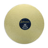 Light gold round cake drum 12"