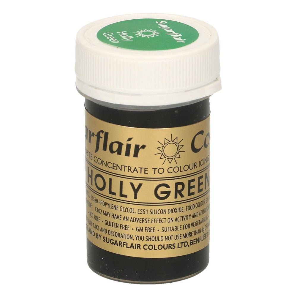 sugarflair holly green