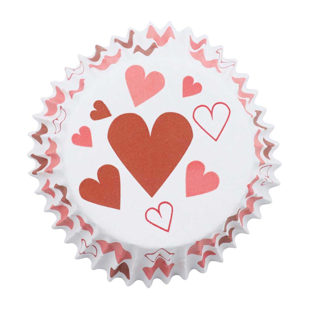 PME cupcake case heart pattern