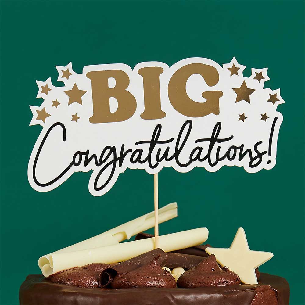 Cake Topper - Big Congratulations