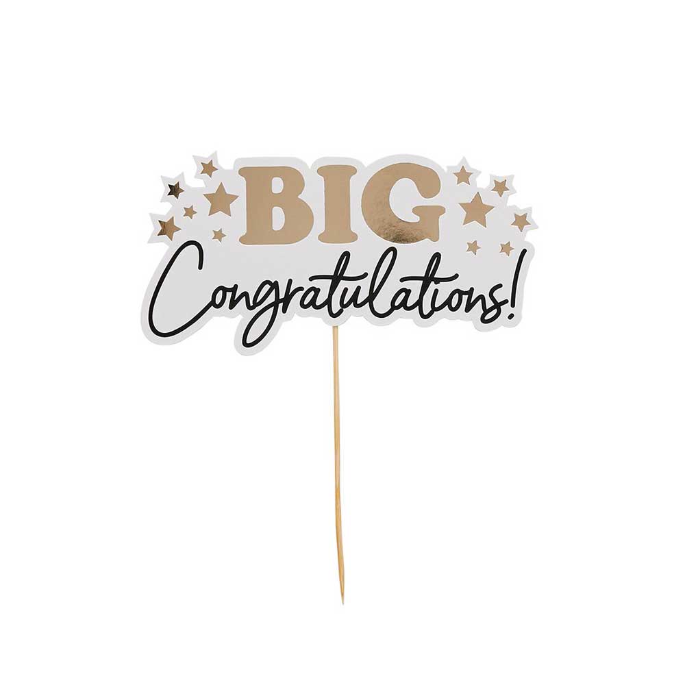 Cake Topper - Big Congratulations