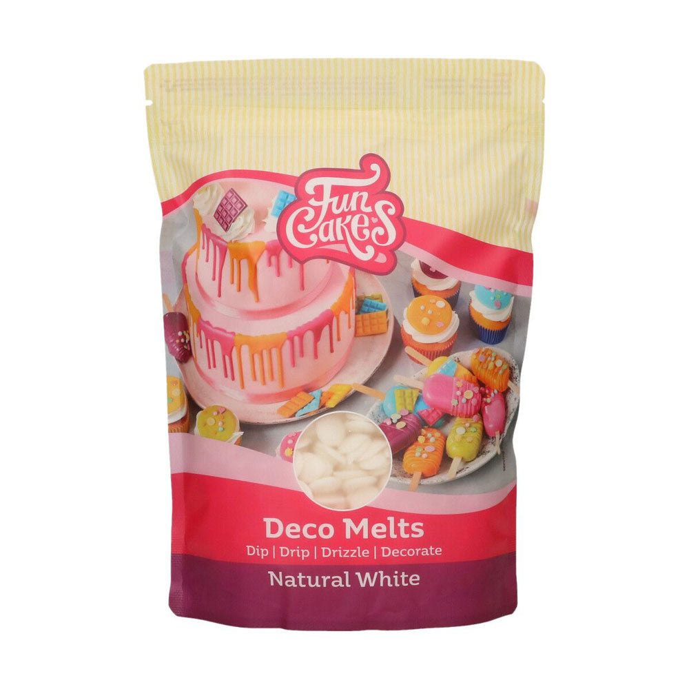 Funcakes Deco melts candy melts natural white 1kg