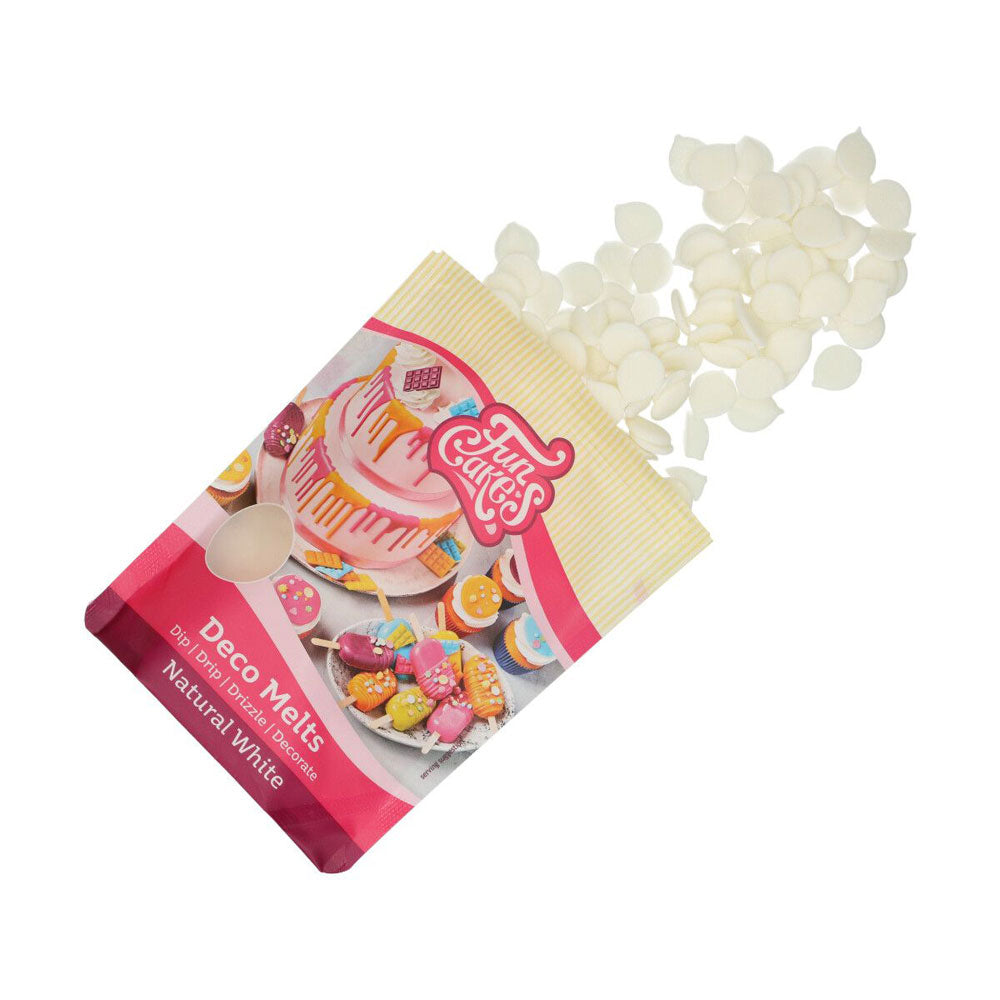Funcakes Deco melts candy melts natural white 1kg