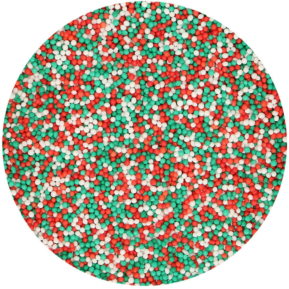 funcakes christmas red, white and green nonpariels