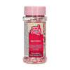 funcakes mini heart sprinkles pink and white