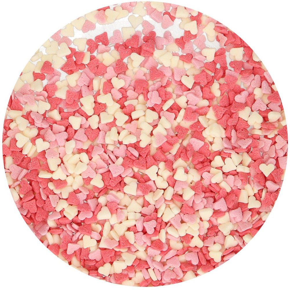 funcakes mini heart sprinkles red white and pink