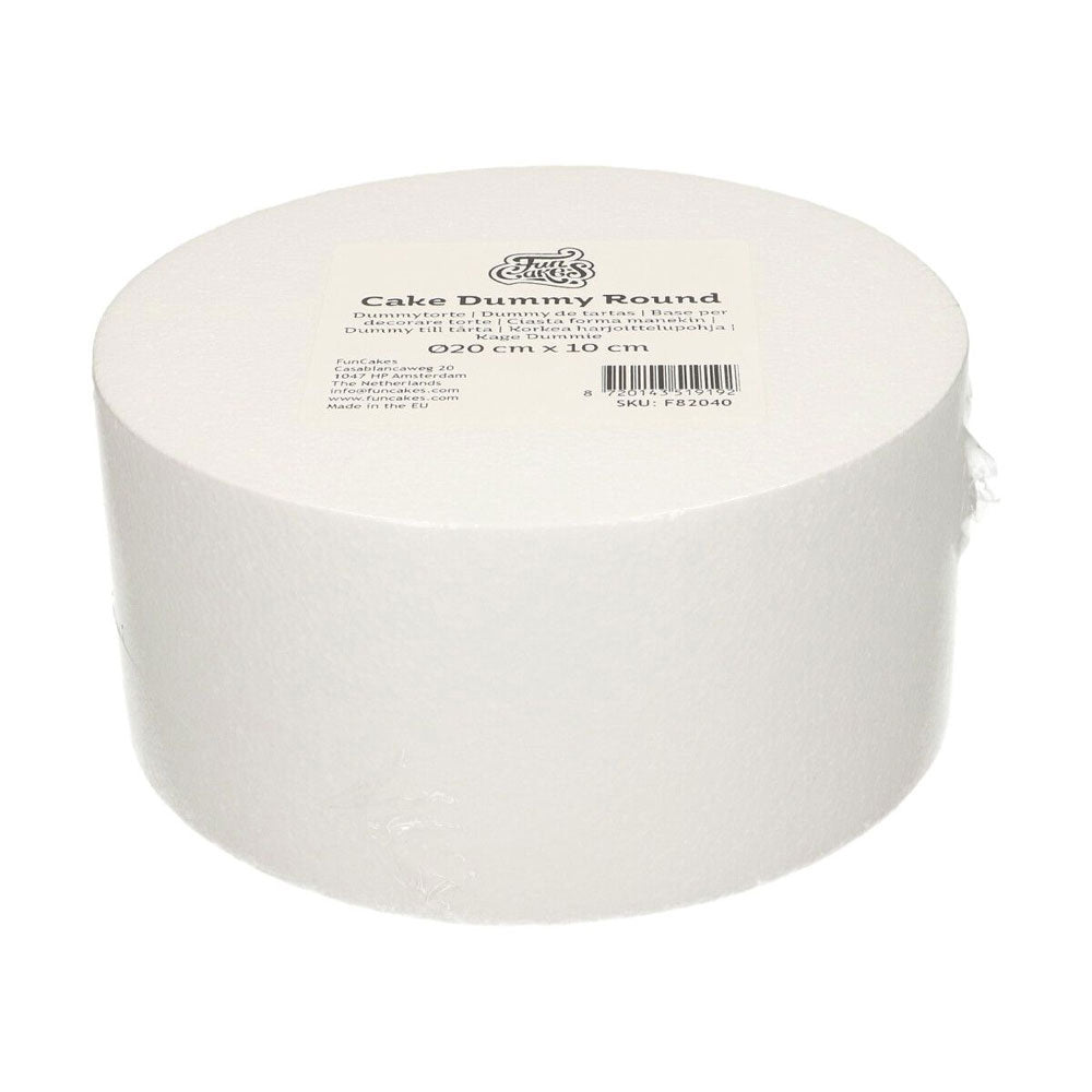 Cake dummy round cake dummies 8" round x 4" high