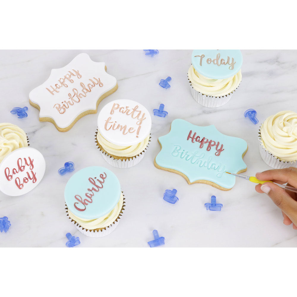 pme lettering set cookies and cupcakes