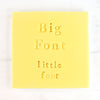 PME Fun Fonts Lettering Set 2- Cookie and Cupcake