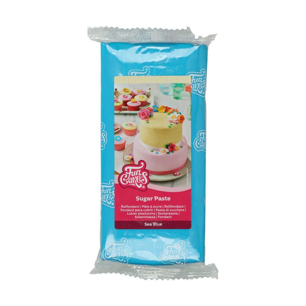 funcakes sea blue 1kg sugar paste