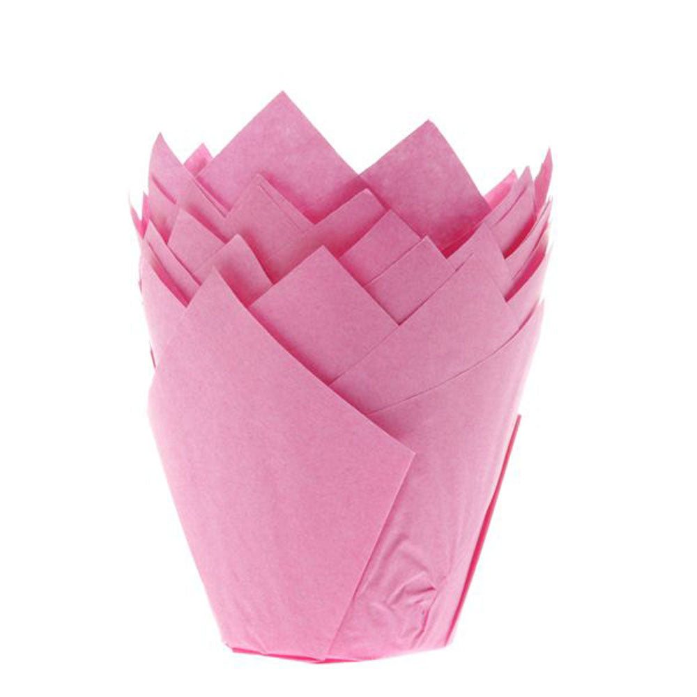 pink tulip muffin case