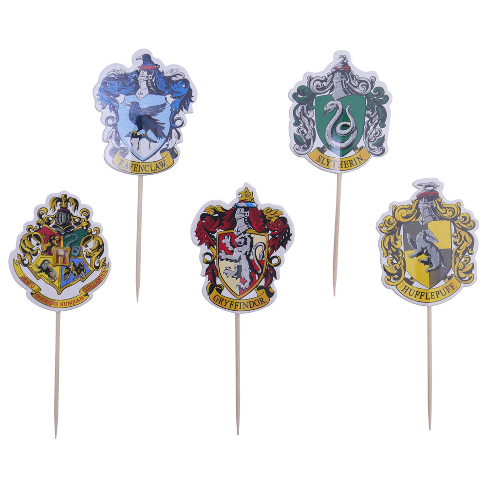 harry potter cupcake toppers hogwarts crests