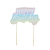 Birthday Cake Topper - Happy Birthday Rainbow