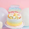 Birthday Cake Topper - Happy Birthday Rainbow