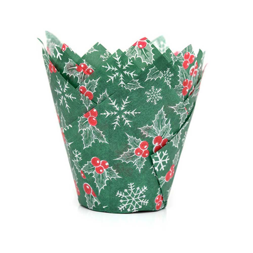 Tulip Muffin Case - Christmas
