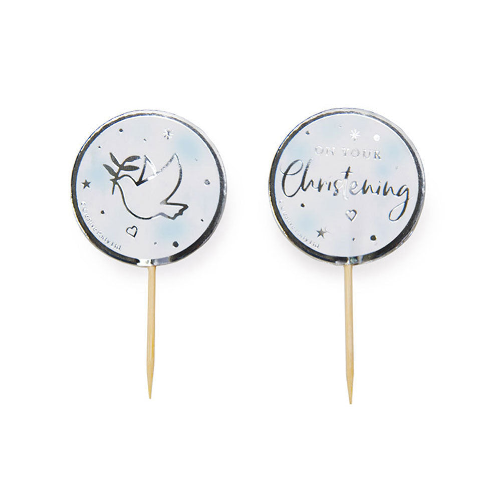 Christening cake topper pic
