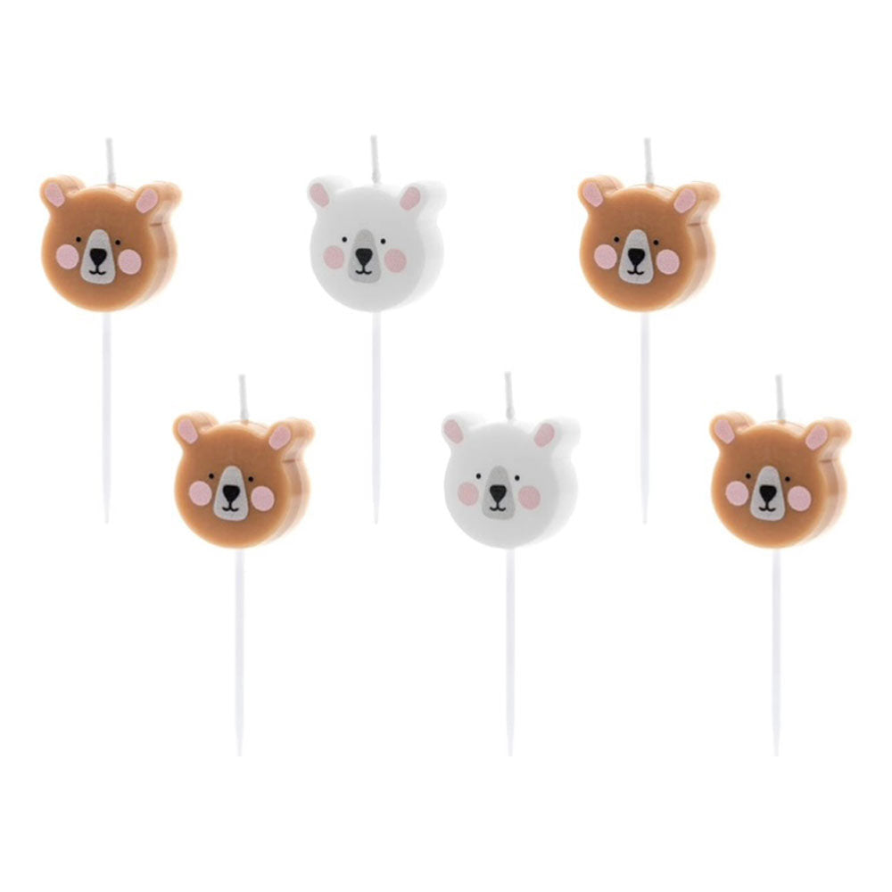 PartyDeco Teddy Bear birthday candles