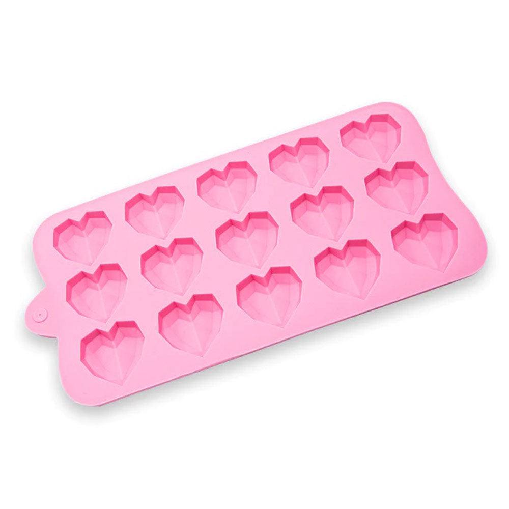 Happy sprinkles diamond heart geo mould