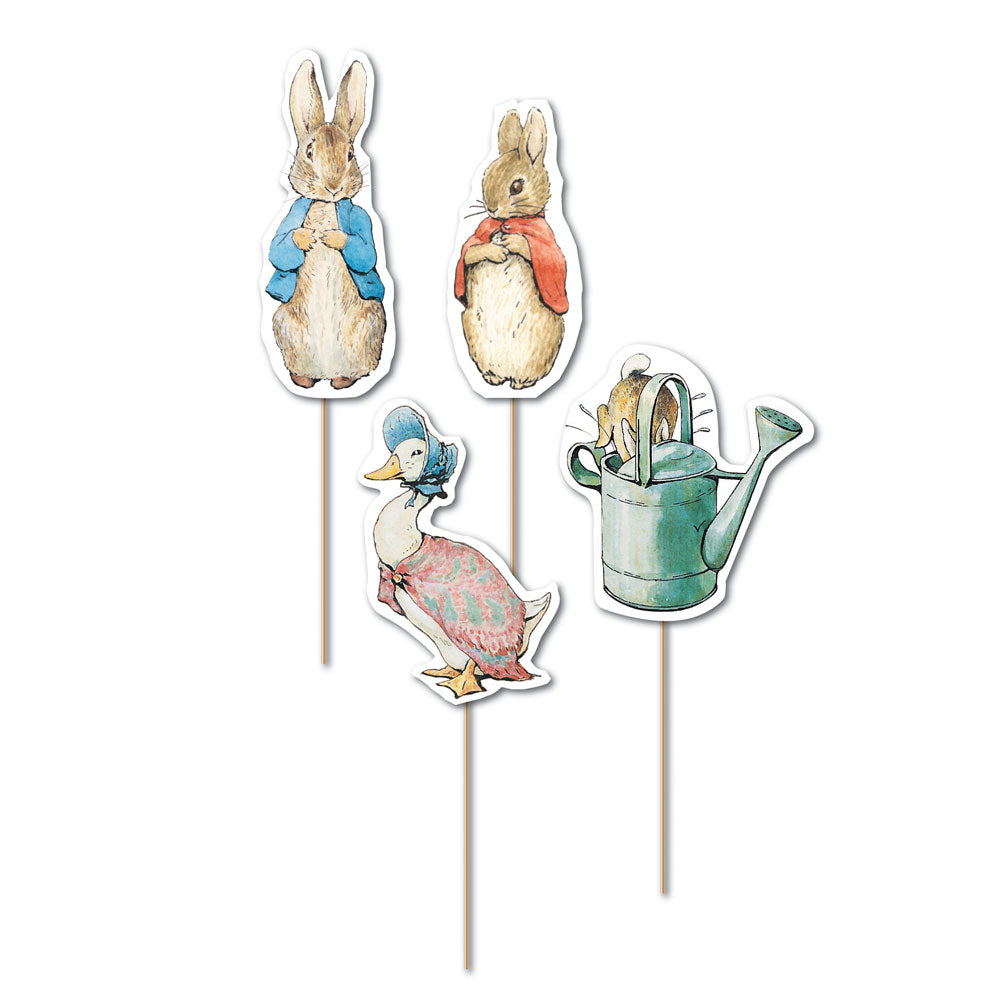 peter rabbit cupcake cake picks