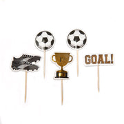 football cake cupcake picks