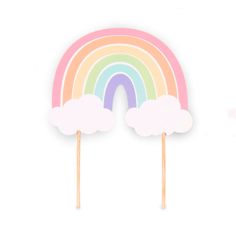 rainbow cake topper
