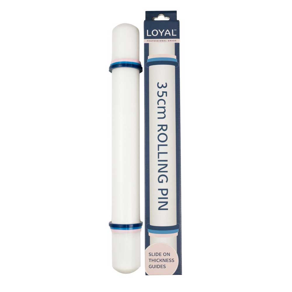 Loyal Rolling Pin with Guides 35cm