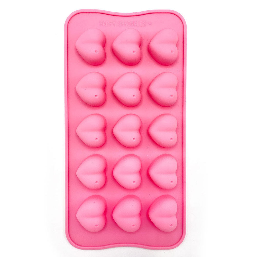 happy sprinkles heart mould