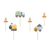 PartyDeco Constructions cake topper set