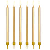 Party Deco Tall gold candles