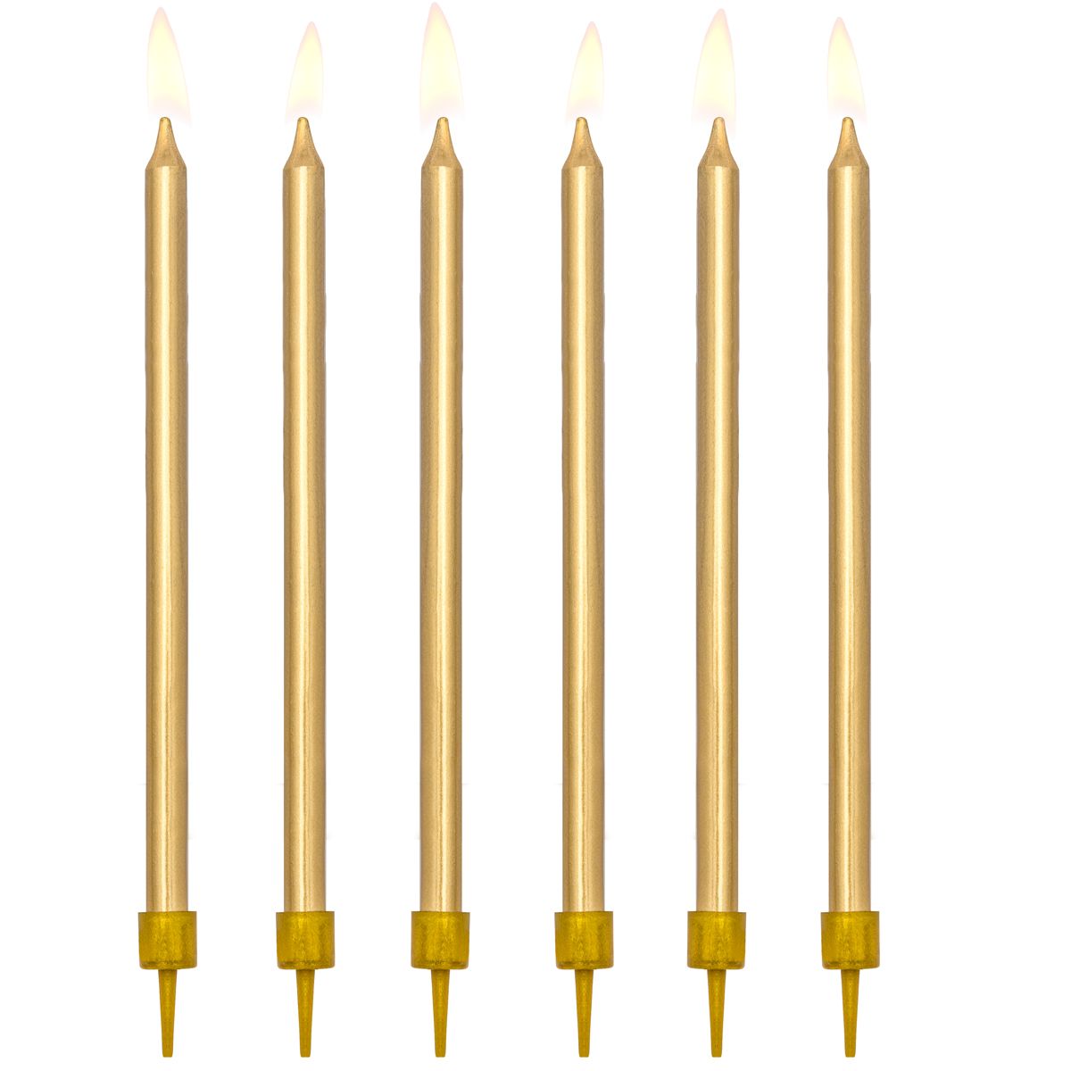Party Deco Tall gold candles