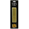 Party Deco Tall gold candles