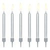 Party Deco Silver Candles
